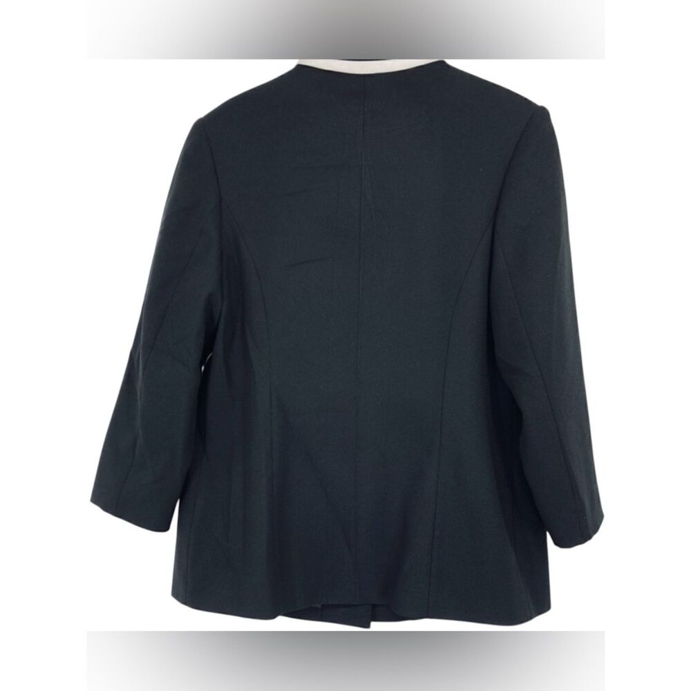 Ben Marc / BMI Studio Stylish Black /White Blazer Size 18 - Picture 3 of 5